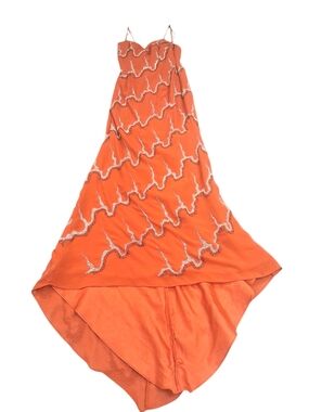 Elegent Vintage Red Prom Dress/ Evening Gown By Riva Size 8, New With Tags